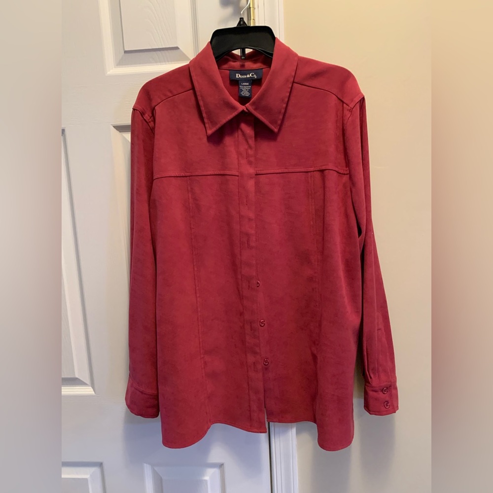 Denim and Co Faux Suede Shirt/Jacket